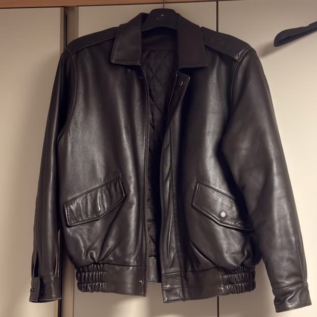 육군 항공 가죽자켓 L 105