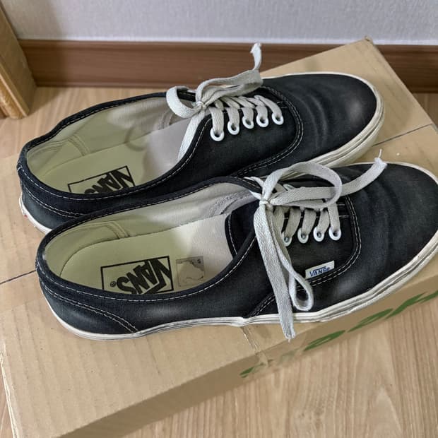 [275] 반스 어센틱 웨이브 워시드 블랙