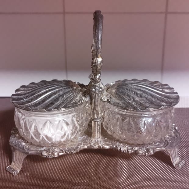 빈티지 슈가팟 트레이 세트