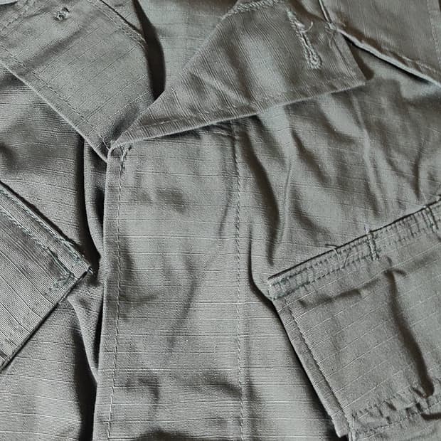 70s 데드스탁 오리지널 정글퍼티그 셔츠 스몰 롱