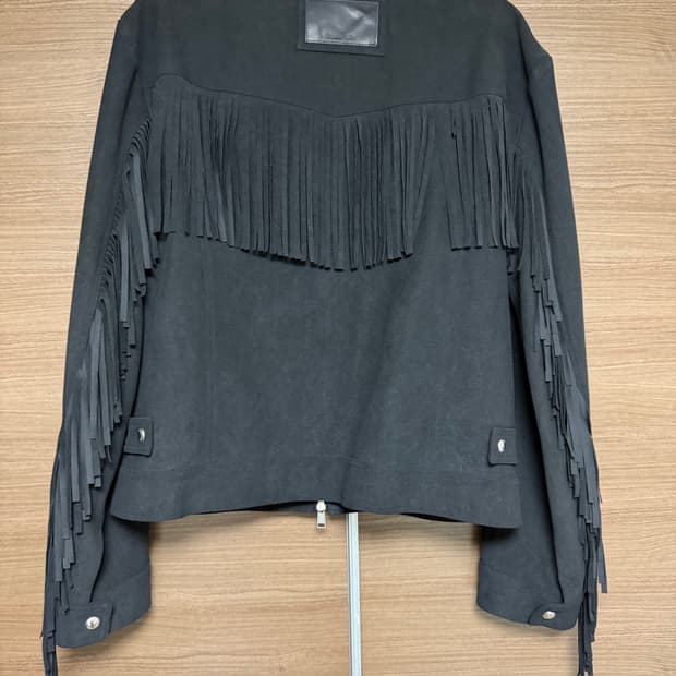 마땡킴 프린지 스웨이드 자켓