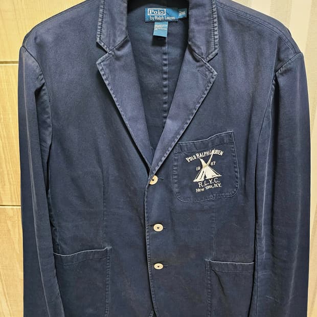 랄프로렌 네이비 면자켓 XL