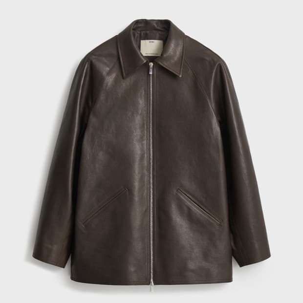 포터리 우먼스 램스킨 레더 오바사이즈드 자켓 (on.369)