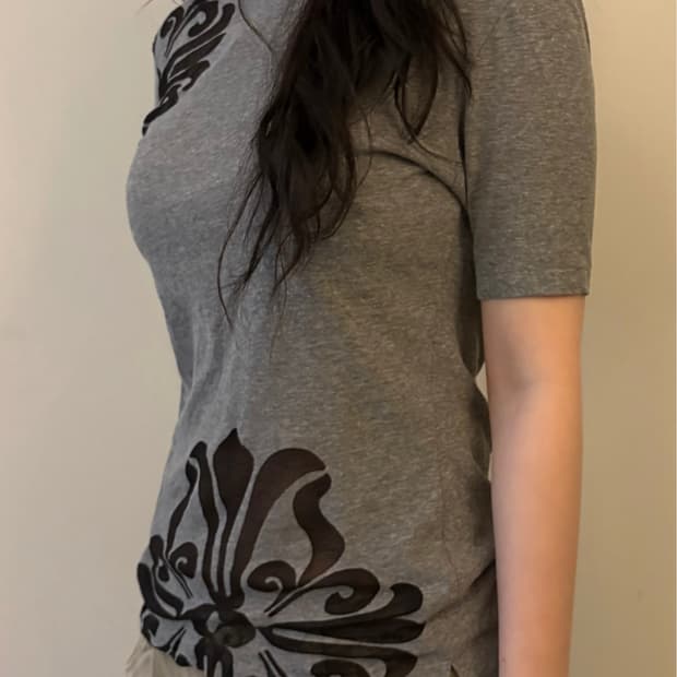 Yohji Yamamoto Ornamental Print T-Shirt