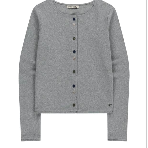 코이세이오 RAW EDGE CARDIGAN MELANGE GREY