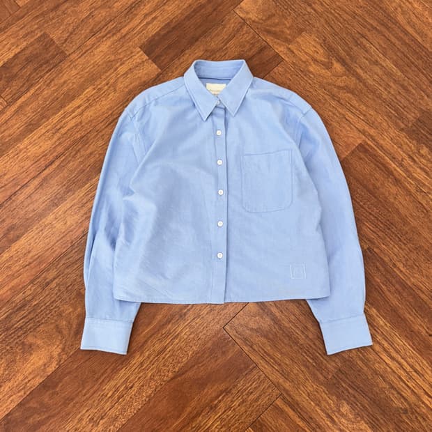 여성용 S 유니클로 x JW앤더슨 크롭 남방 셔츠 