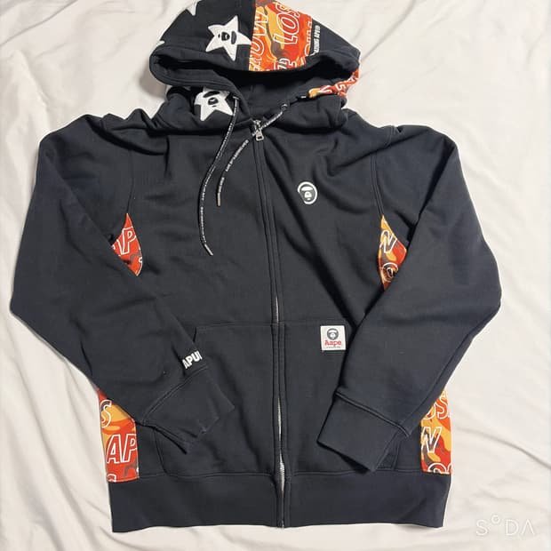 베이프 Aape 에이프 후드집업