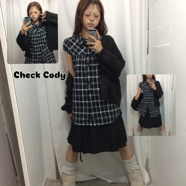 🕸️쁘띠 체크 코디 🕸️
