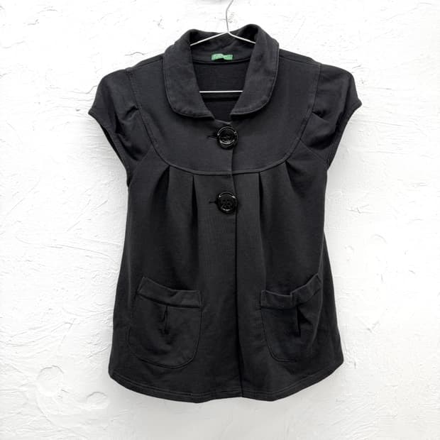 benetton 빅버튼 개더 탑