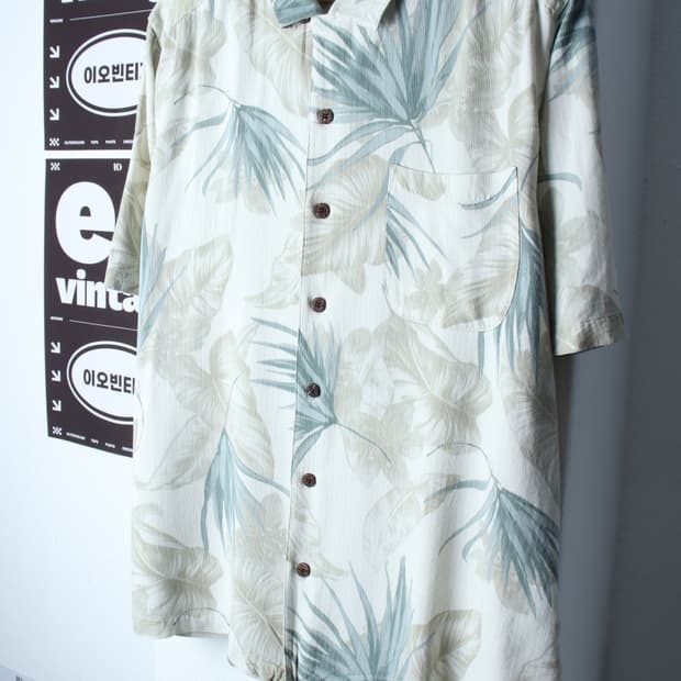 (L-XL) 브랜드빈티지 반팔셔츠 남방 00년도 USA-H33344