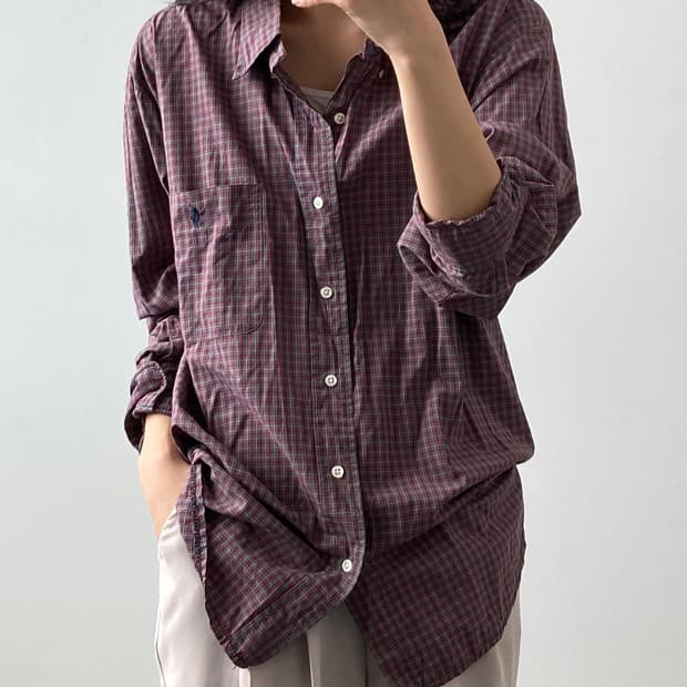 폴로 체크 셔츠