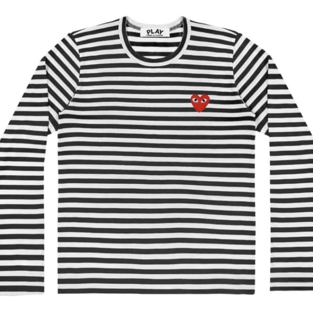 꼼데가르송 스트라이프 롱슬리브 L사이즈