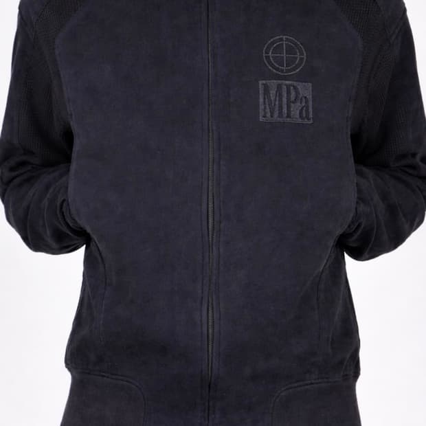 Mpa Contrast Zipped Jacket (Navy , L)