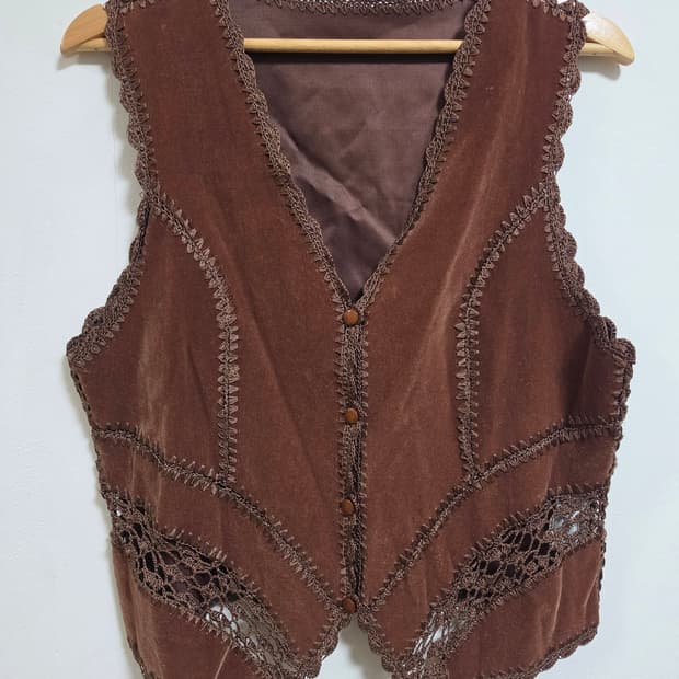 빈티지 베스트 보헤미안 에스닉 히피 vest 