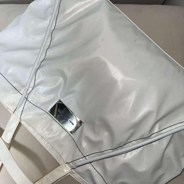 마뗑킴 빅코팅 토트백 화이트