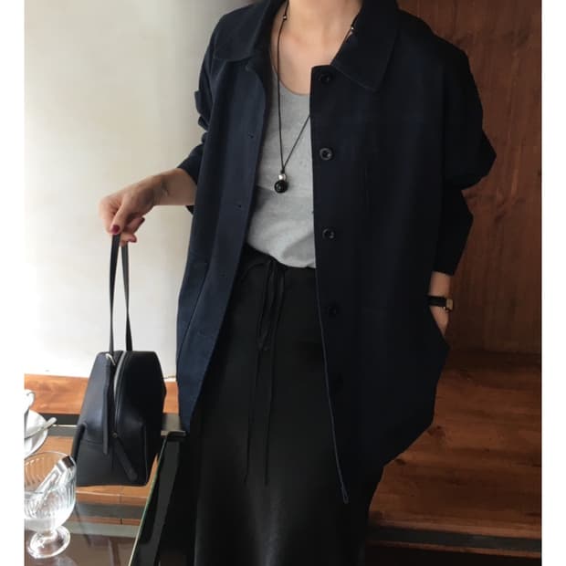 데일리유일 워크자켓 네이비 새상품