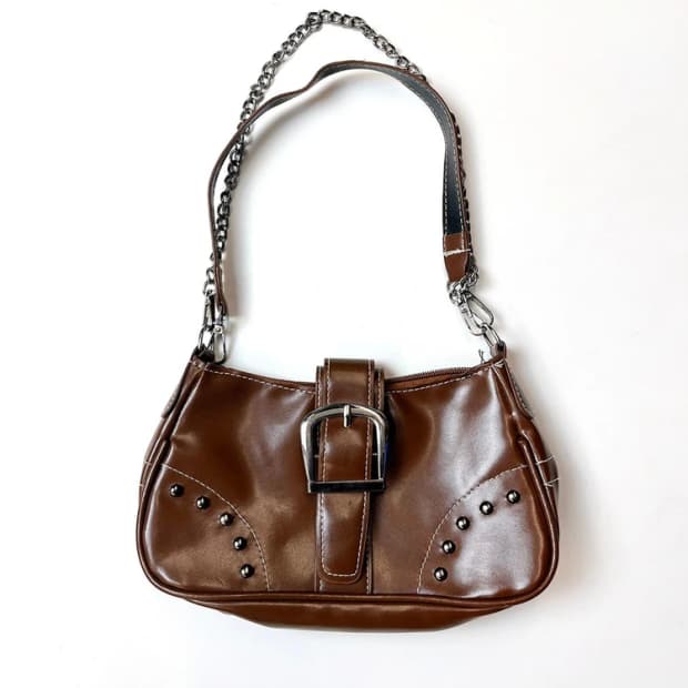  Selected 비건 가죽 미니멀리즘 숄더백 A1593