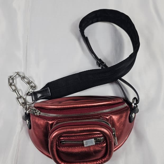 알렉산더왕메탈릭페블숄더백