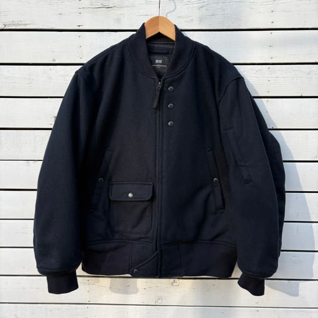 엔지니어드가먼츠 x 유니클로 퍼프테크 블루종 자켓