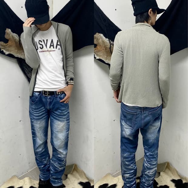 High-Neck Ribbed Slim Fit Zip-Up