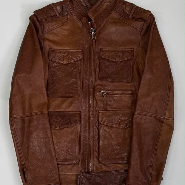 [M] T.I FOR MEN 천연 양가죽 필드 자켓