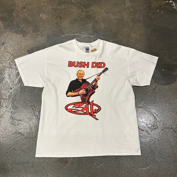 Gildan Bush Did 빈티지 반팔티 XL