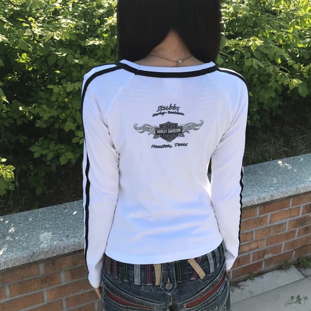 90's Harley USA Ringer Long Sleeve