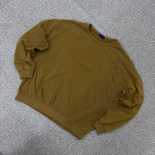 실측확인 이로 옴므 맨투맨 브라운 0319J