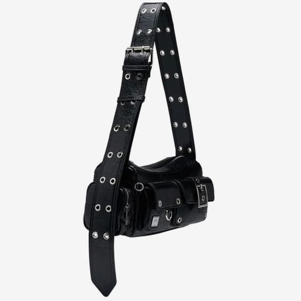 블랙퍼플 미니 포트리스 백 Mini Fortress Bag-Black 