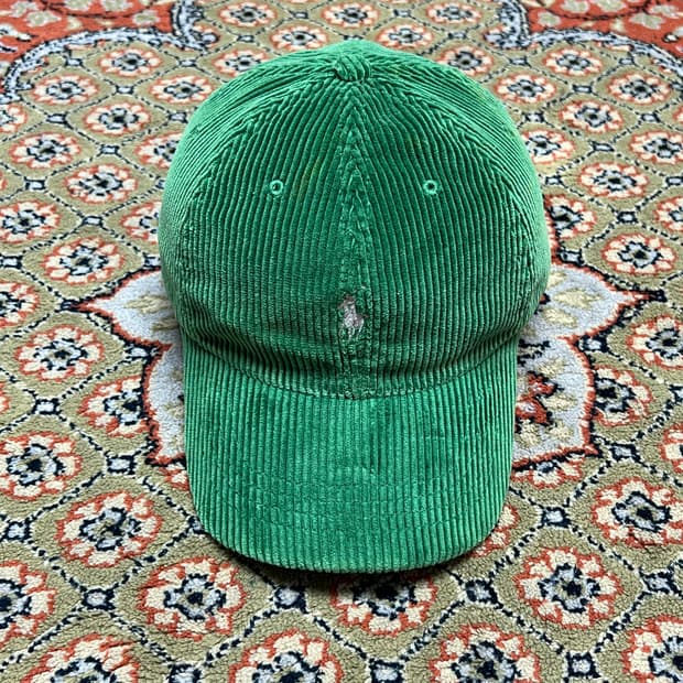 폴로 랄프로렌 그린 코듀로이 볼캡 OS