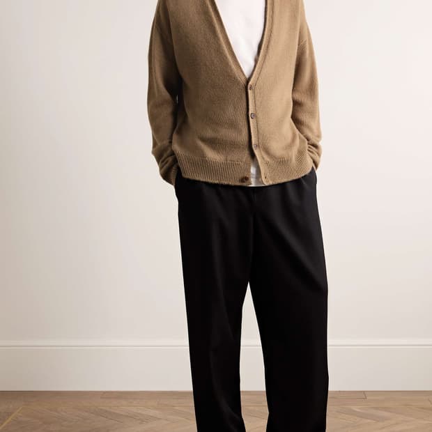 더로우 the row sheldon cardigan Tan