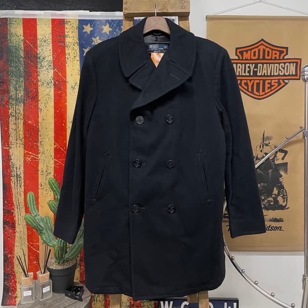 90s 폴로 랄프로렌 U.S NAVY 미 해군 피 코트