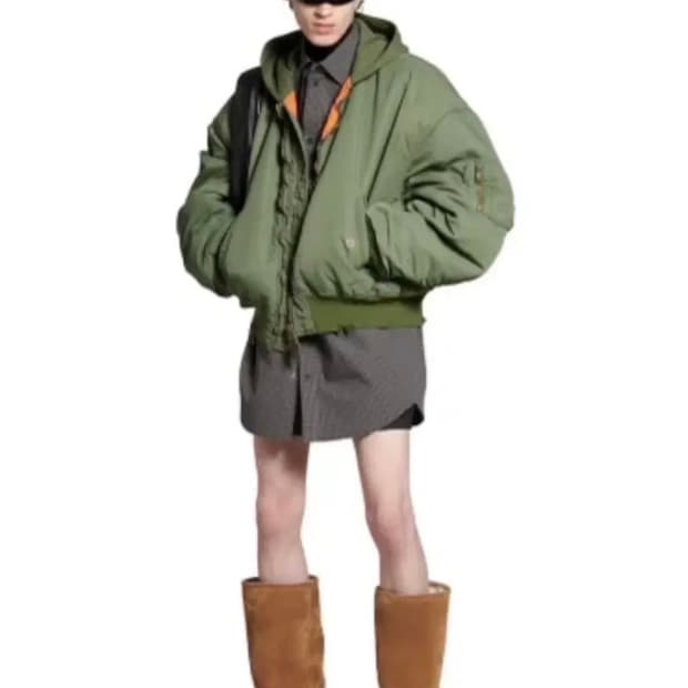 [S] 발렌시아가 봄버 자켓 카키