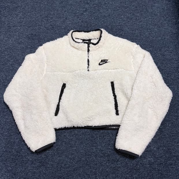 나이키 크롭 아노락 플리스