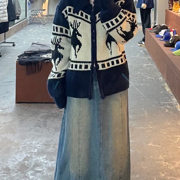 파르티멘토 코위찬 니트집업 H1164