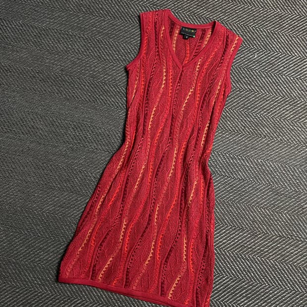 90s Coogi 올드스쿨 케이블 니트 원피스y 5379