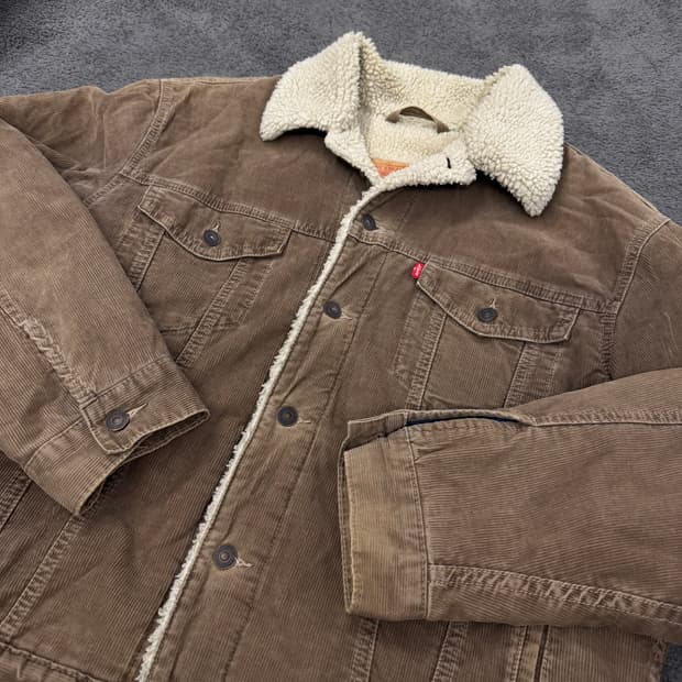 [ 정품/L ] 리바이스 코듀로이 쉐르파 트러커 자켓