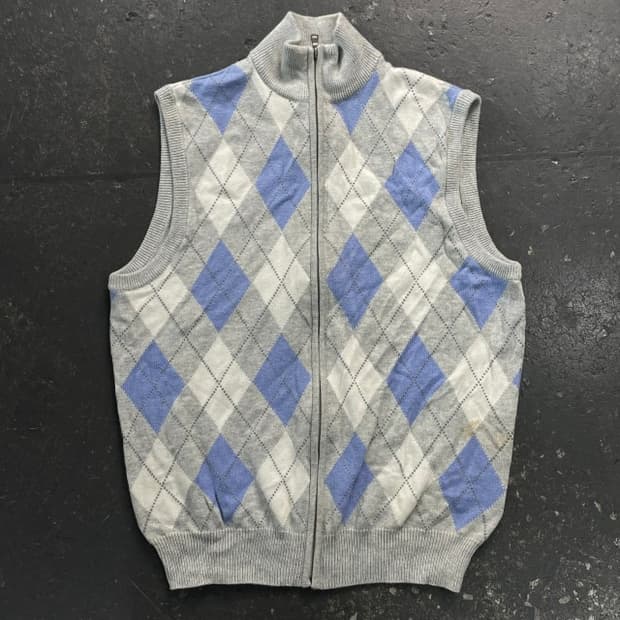 95 폴로 니트 조끼 집업 