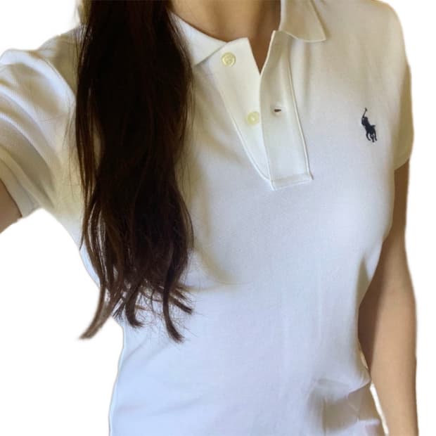 🤍폴로 랄프로렌 화이트 카라 반팔 원피스🤍