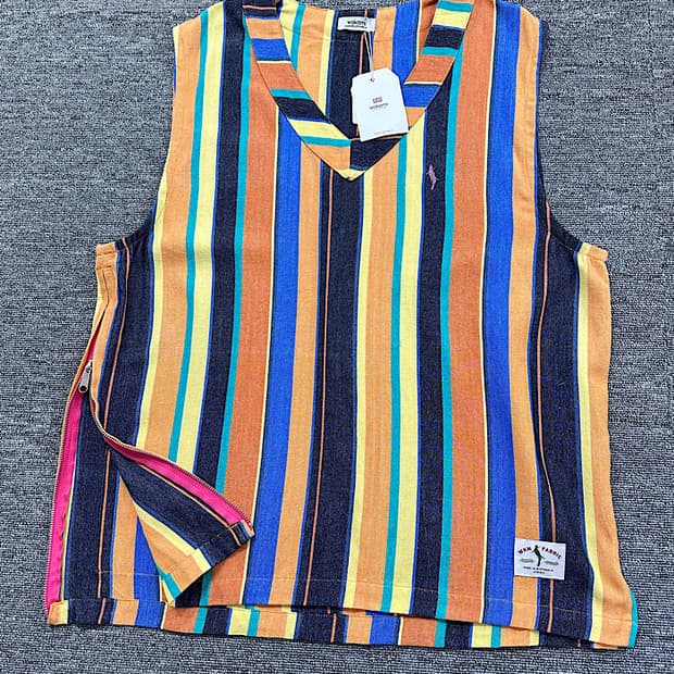 새상품 와카미 에스닉 조끼 XL 