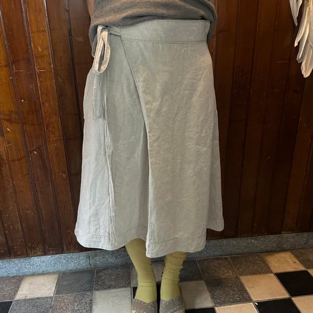 homspun linen skirt