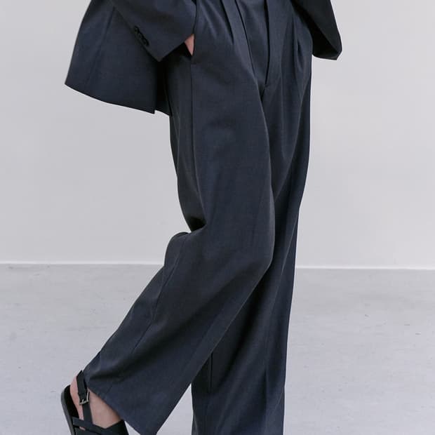 아르반 투버튼 벌룬 슬랙스 블랙/그레이 일괄 판매