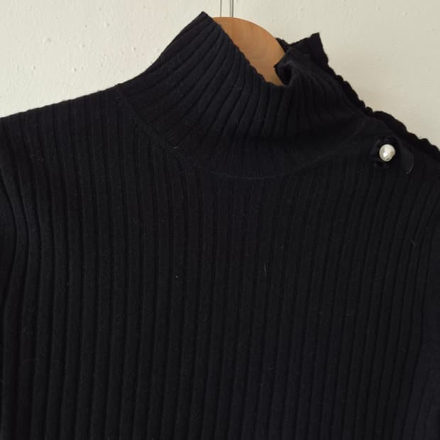 랑방 Lanvin 여성 캐시미어터틀넥니트 90사이즈