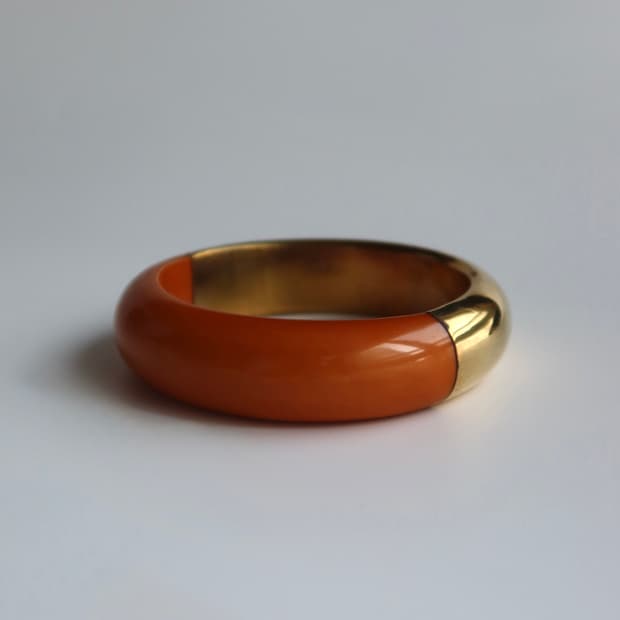 gold & caramel bangle