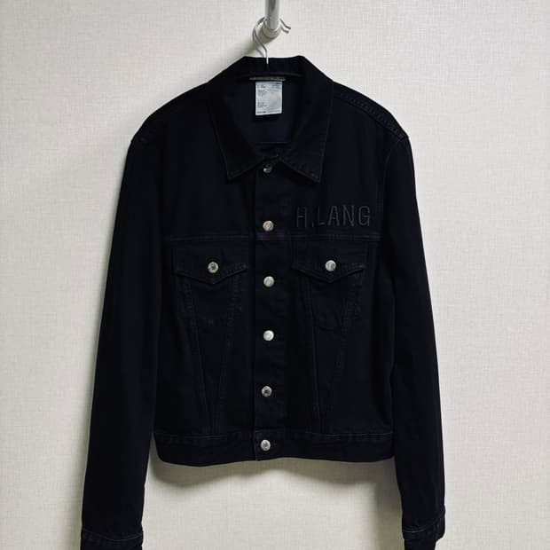헬무트랭 Helmut Lang 블랙 데님 트리거 자켓