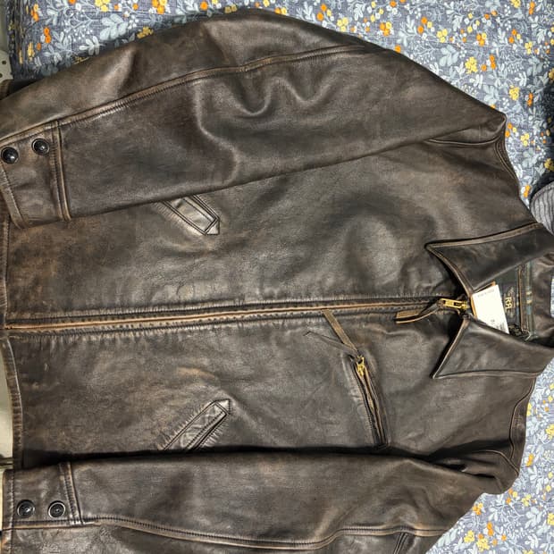 RRL 뉴스보이 레더자켓 XL