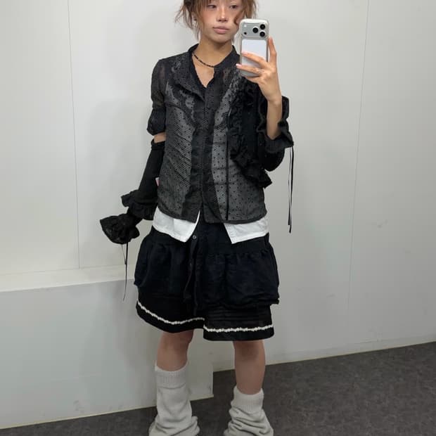 𖤐블랙 레이스 모리 set𖤐  