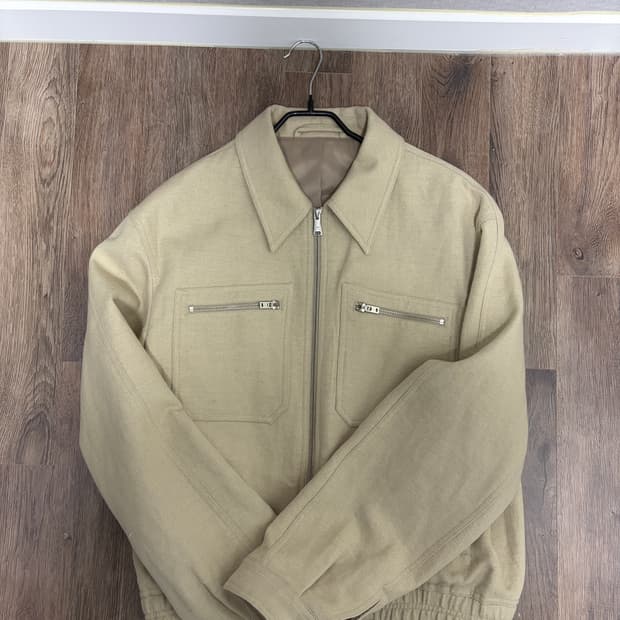 [옷장정리 급처] 쿠어 울 린넨 더블 집 포켓 점퍼 L