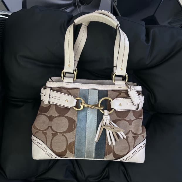코치 햄튼 시그니처 토트백
