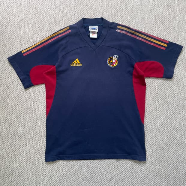 01-02 아디다스 스페인 국대 유니폼 반팔티셔츠 